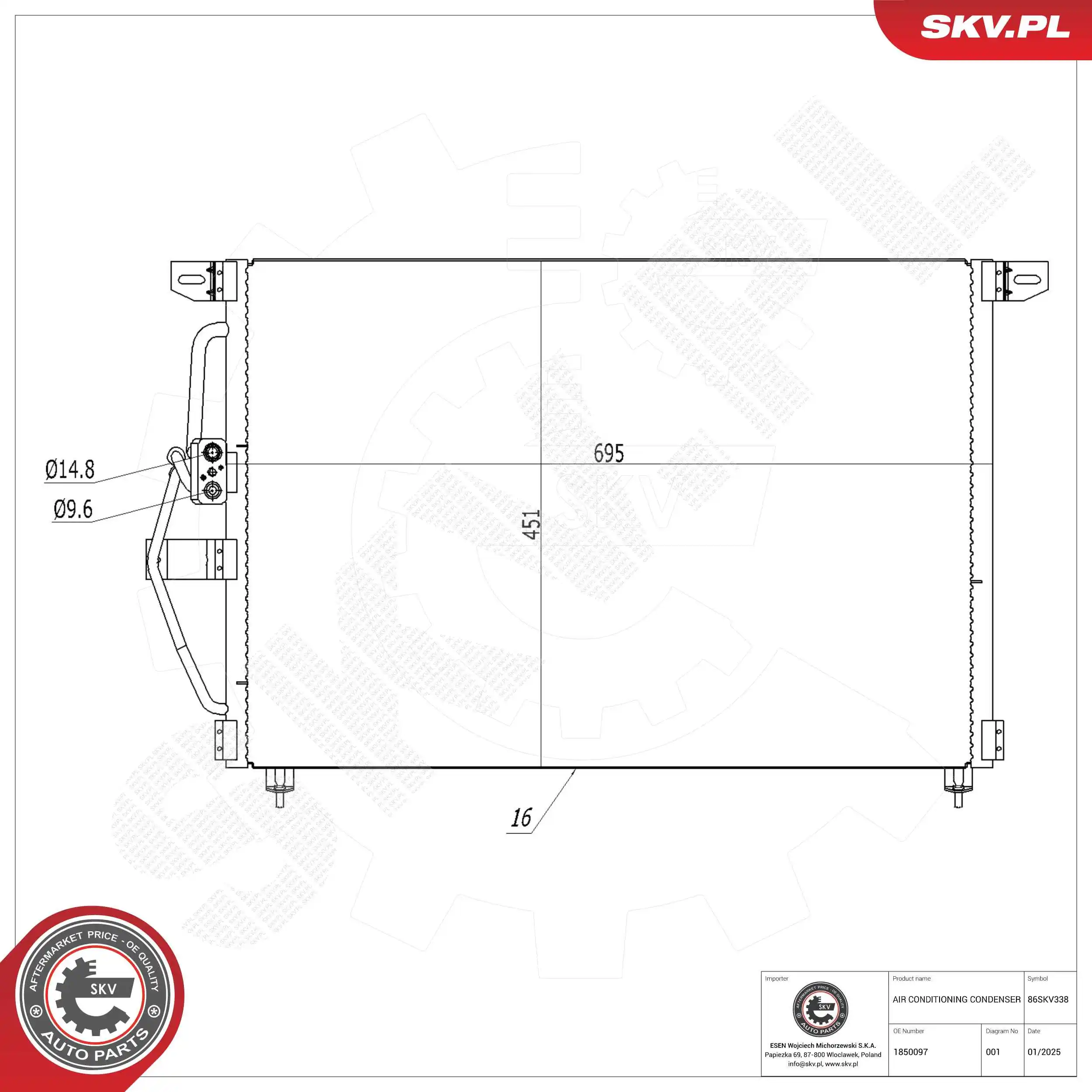 Condenser, air conditioning
